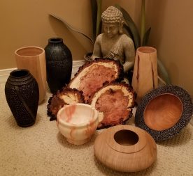 George Jones III - Textured Wood Carvings