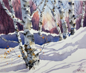 Aspen Trees in Winter - Mike Flynn