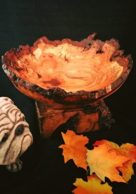 Wood turned bowl with natural edge - George Jones