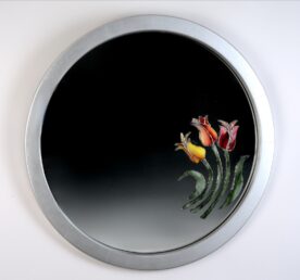 Maureen Storey - Mirror three tulips in silver